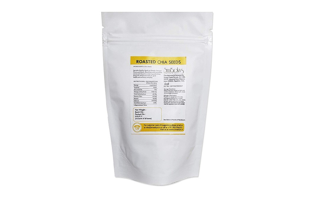 Smackys Roasted Chia Seeds    Pack  127 grams